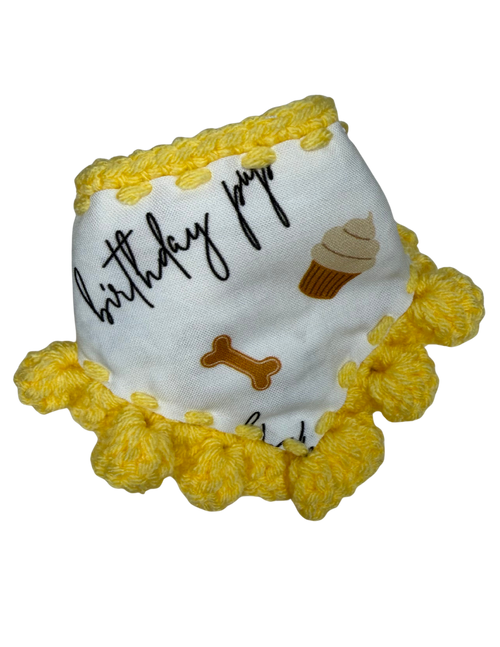 Birthday Bandana | Yellow
