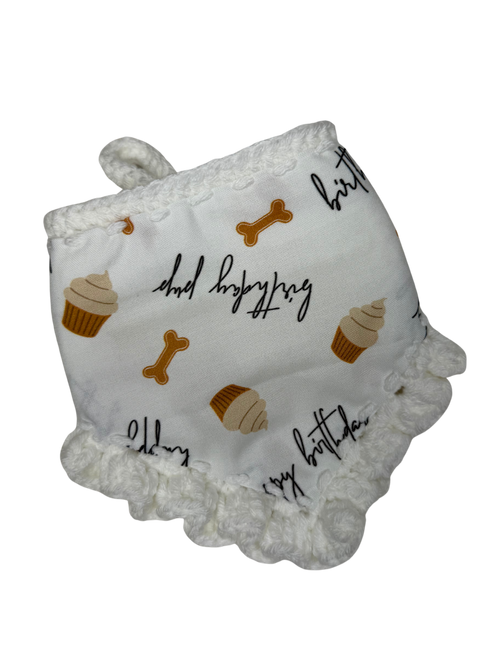 Birthday Bandana | White