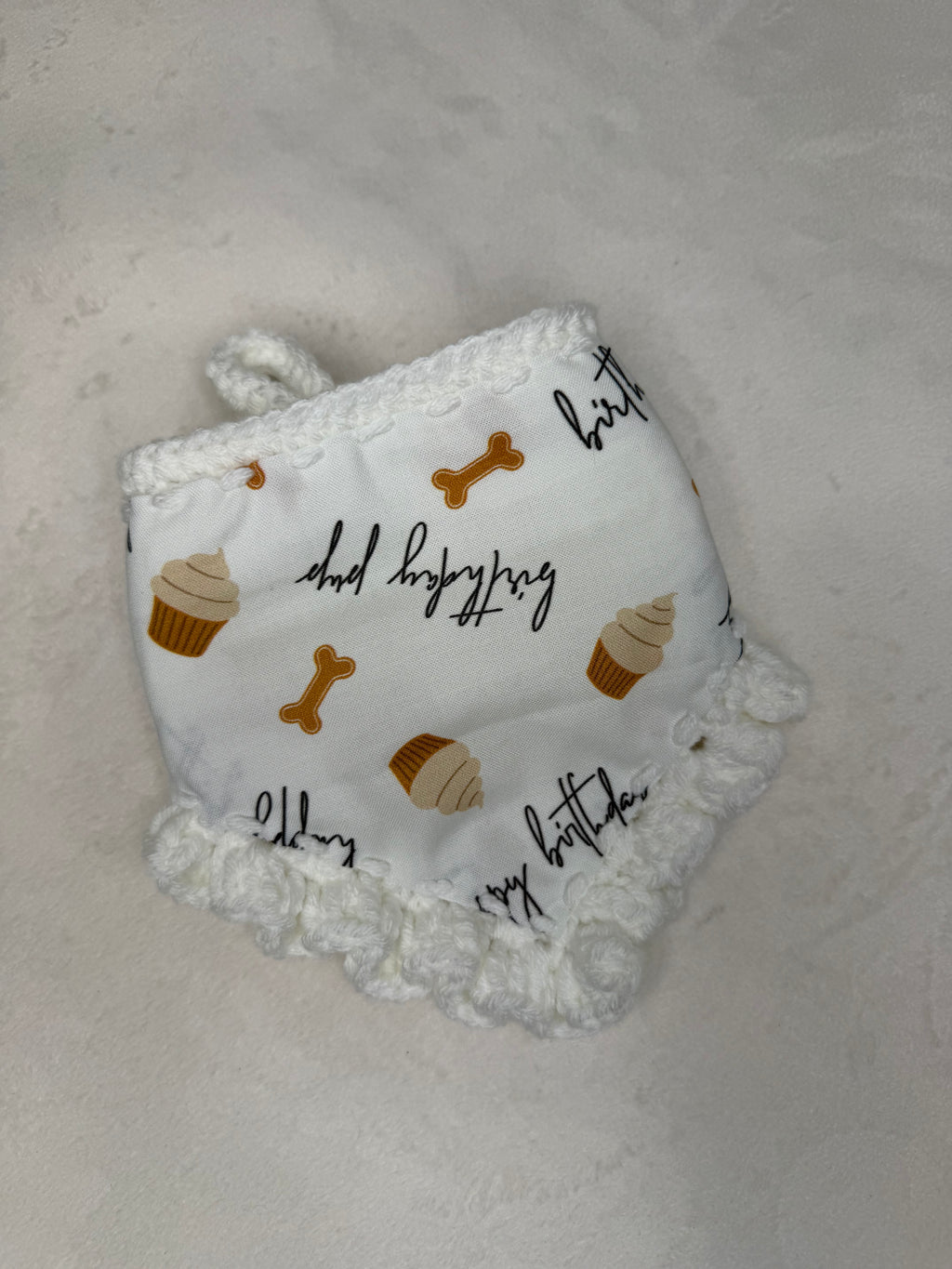 Birthday Bandana | White